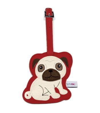FouFou Dog Love Your Breed Luggage Tag - Pug