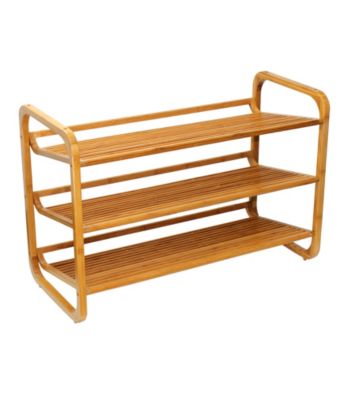 Oceanstar 3-Tier Bamboo Shoe Rack
