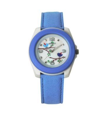 Sprout® Eco-Friendly Cotton Bird Watch - Blue
