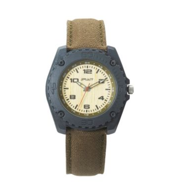 Sprout® Men's Eco-Friendly Cotton and Bamboo Watch - Gray/Olive