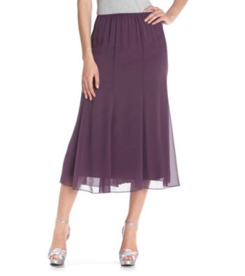 Alex Evenings® Cassis Chiffon Skirt