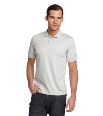 Calvin Klein Men's Light Gray High Rise Polo Shirt