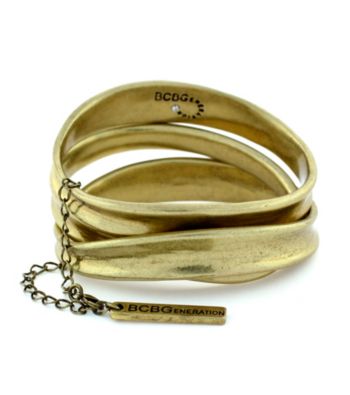 BCBGeneration™ Vintage Brass 3-pc. Bangle Bracelet Set