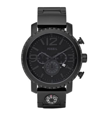 Fossil® Men's Gage Black Plated Stainless Steel Watch