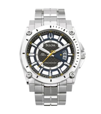 Bulova® Men's Stainless Steel Champlain Watch