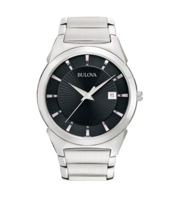 Bulova® Men's Stainless Steel Dress Watch