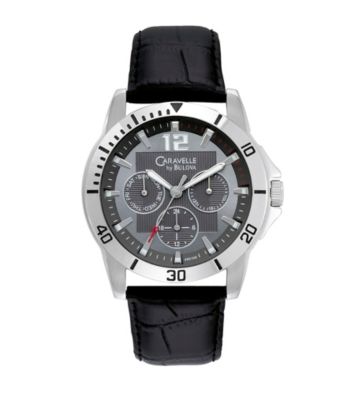 Caravelle® by Bulova Men's Multifunction Leather Watch