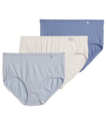 Jockey® Elance® 3-pk. Assorted Hipster Briefs - Raining Dot/Light Blue/White