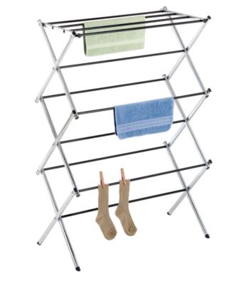 LivingQuarters Chrome Folding Drying Rack
