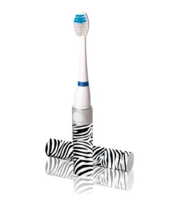 Violight Zebra Stripe Slim Sonic Portable Electric Toothbrush