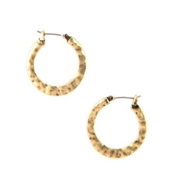 Nine West Vintage America Collection® Small Burnished Goldtone Hoop Earrings