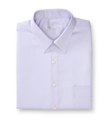 Geoffrey Beene® Men's Light Purple Sateen Regular Fit Dress Shirt