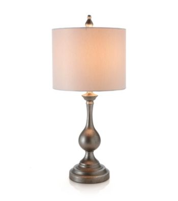 3DS Traditional Aged Silver Table Lamp