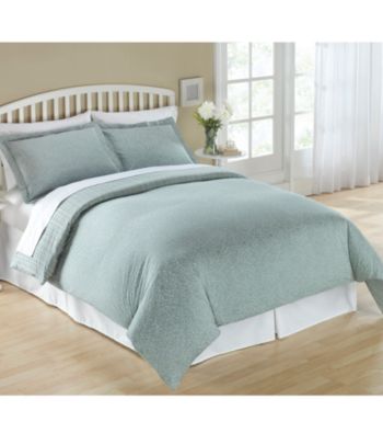 Elite Home Products Reflections Reversible 300-Thread Count Cotton Duvet Sets
