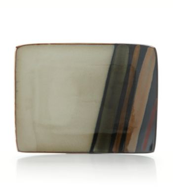 Sango Avanti Black Small Rectangular Serving Plate