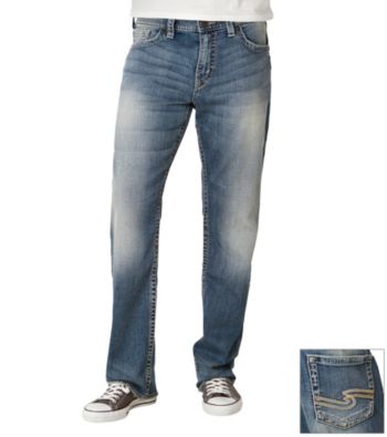 Silver Jeans Co. Men's Medium Washed Grayson Bootcut Jeans