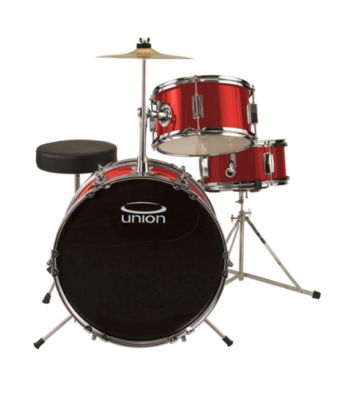 Union UJ3 3-pc. Junior Drum Set with Hardware, Cymbals, and Throne