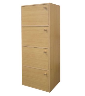 Ore International™ 4-Level Bookshelf with Doors