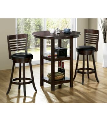 Monarch Contemporary Cappuccino Bar Height Dining Collection