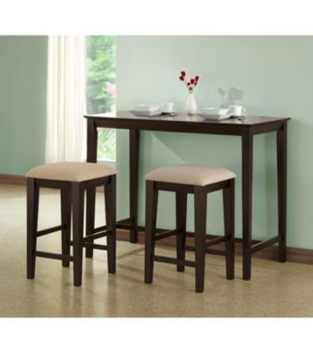 Monarch Cappuccino Oak Veneer Rectangular Counter Height Dining Collection