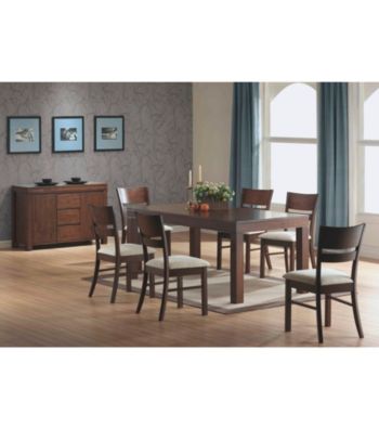 Monarch Casual Urban Walnut Solid Top Dining Collection