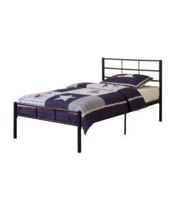W. Designs Black Twin Metal Bed Frame