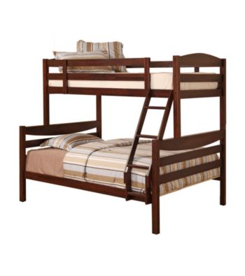 W. Designs Brown Twin and Double Solid Wood Bunk Bed