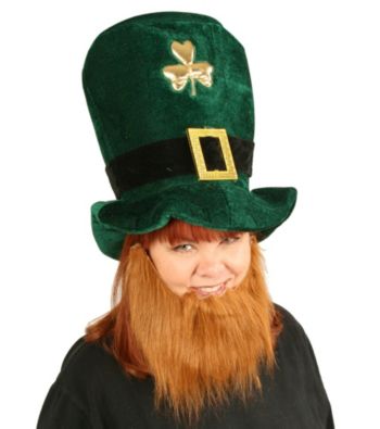 Plush Leprechaun Hat with Beard