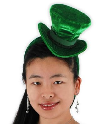 Green Cocktail Top Hat Headband