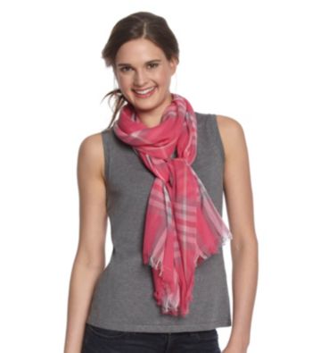 V. Fraas Plaid Neckwrap