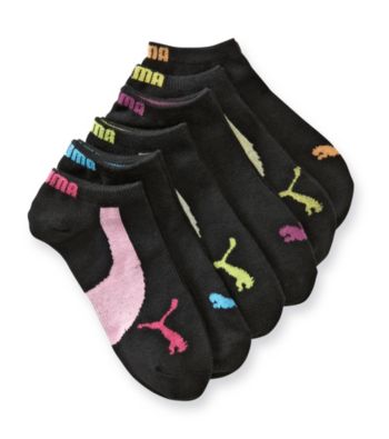PUMA® 6-pk. Runner Socks - Black