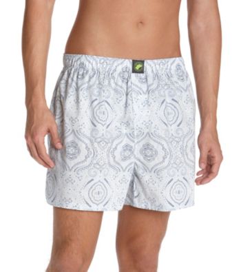 John Bartlett Statements Men's Blue Paisley Boxer Shorts