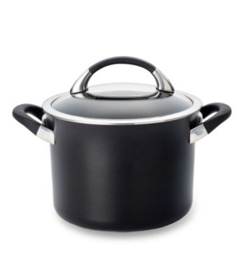 Circulon® Symmetry Black 4-Quart Covered Saucepot
