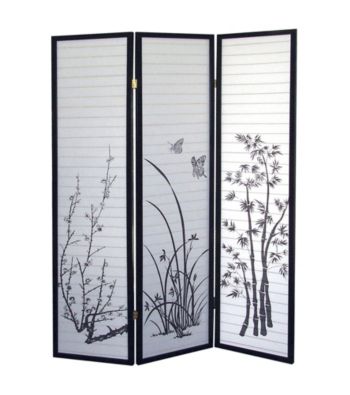 Ore International™ 3-Panel Scenery Room Divider