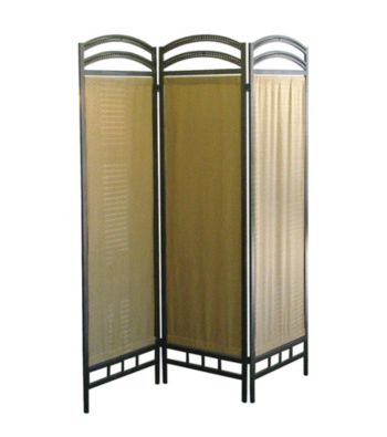 Ore International™ 3-Panel Pewter Room Divider