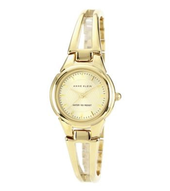 Anne Klein® Women's Goldtone Bangle Bracelet Watch