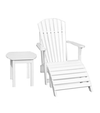 International Concepts Adirondack Chair, Footrest & Side Table Collection