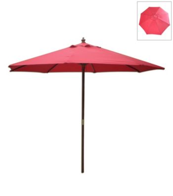 International Concepts 9' Autumn Red Market Umbrella