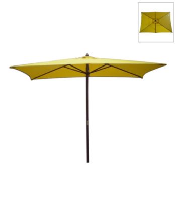 International Concepts Rectangular Yellow Market Umbrella