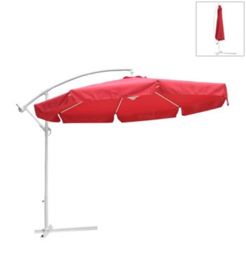 International Concepts 10' Offset Autumn Red Market Umbrella