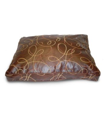 Home Fashions International Faux Leather Swirl Dog Bed