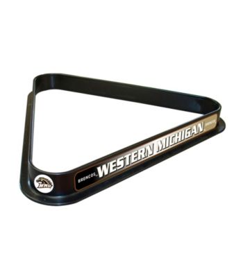 Trademark Games™ Western Michigan University Billiard Ball Triangle Rack
