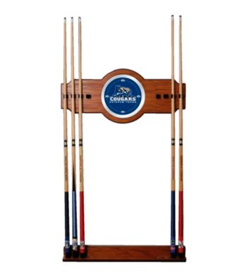 Trademark Games™ BYU 2 Piece Wood and Mirror Wall Cue Rack