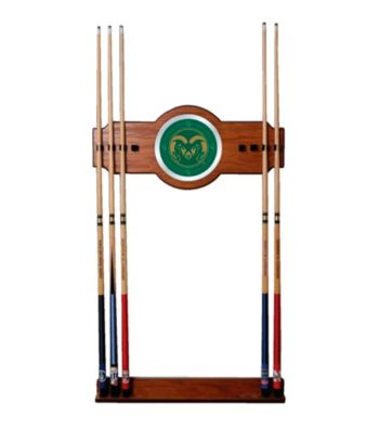 Trademark Games™ Colorado State University Wood and Mirror Wall Cue Rack
