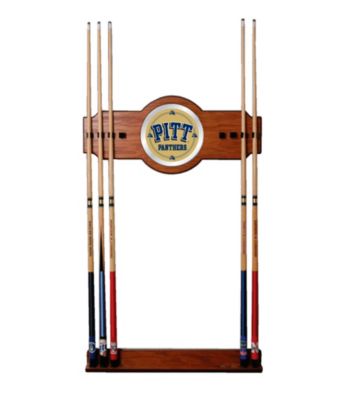 Trademark Games™ University of Pittsburgh Wood & Mirror Wall Cue Rack