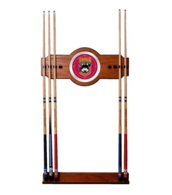 Trademark Games™ Loyola University Chicago Wood and Mirror Wall Cue Rack