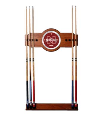 Trademark Games™ Mississippi State University Wood and Mirror Wall Cue Rack