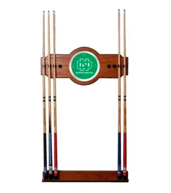 Trademark Games™ University of North Dakota Wood and Mirror Wall Cue Rack