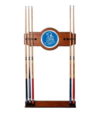 Trademark Games™ Seton Hall University Wood and Mirror Wall Cue Rack