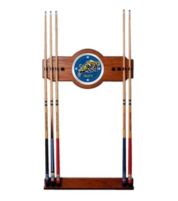 Trademark Games™ United States Naval Academy Wood and Mirror Wall Cue Rack